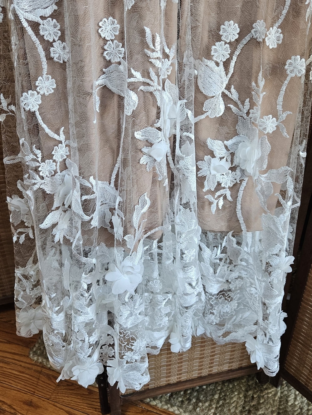 Dress the Population Audrey Embroidered Fit & Flare Dress - Picture 4 of 11